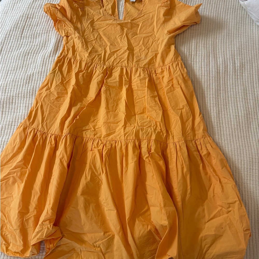 Peter Som Vibrant Orange Dress